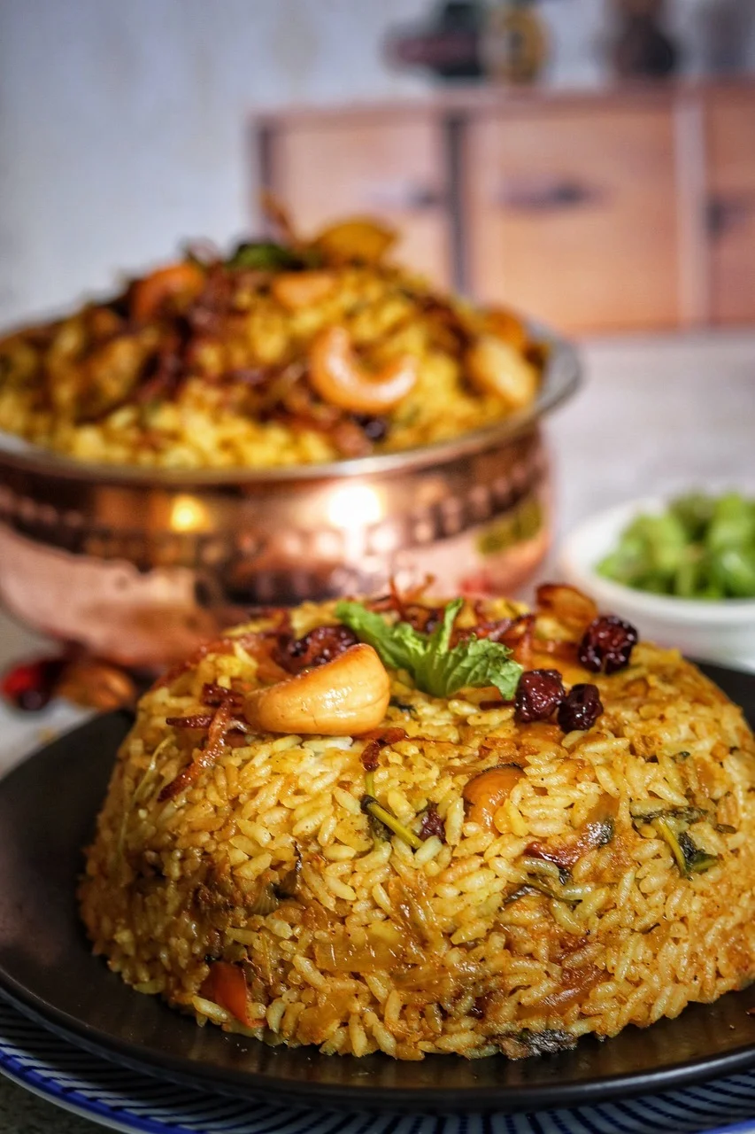 Biryani and rice dishes at Jas Indian Cuisine Winnipeg